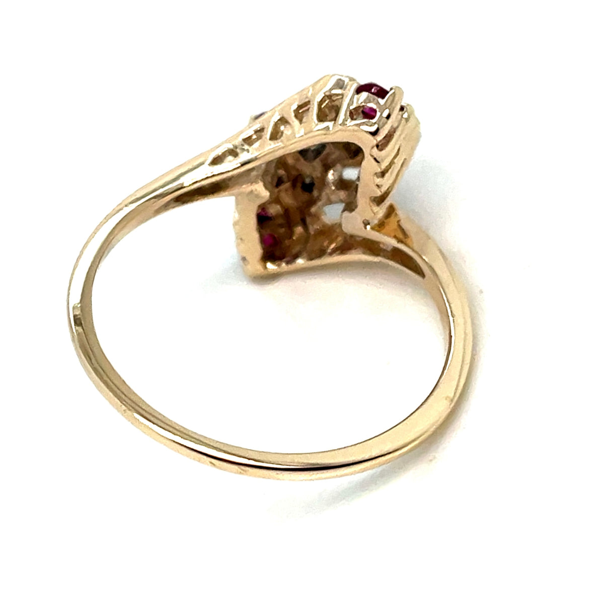 10k Yellow Gold Turmalin Diamond Ring
