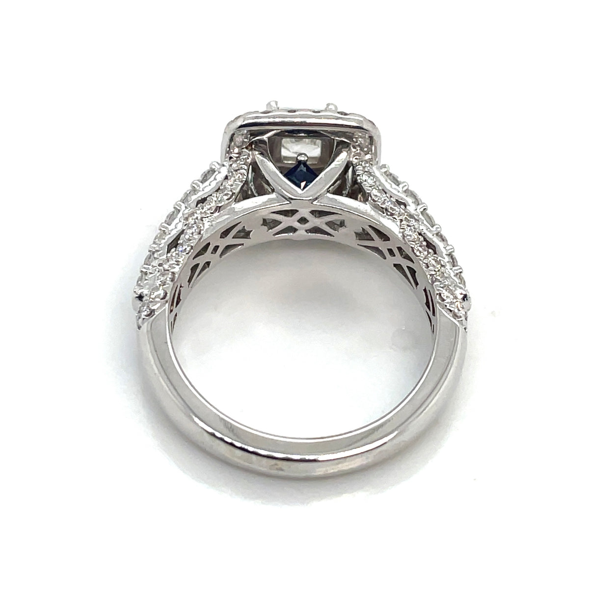 14k White Gold Engagement 1.5 CT TW Diamonds Ring