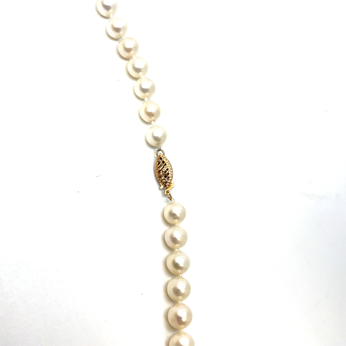 14k Yellow Gold Fresh Water Pearls Necklace