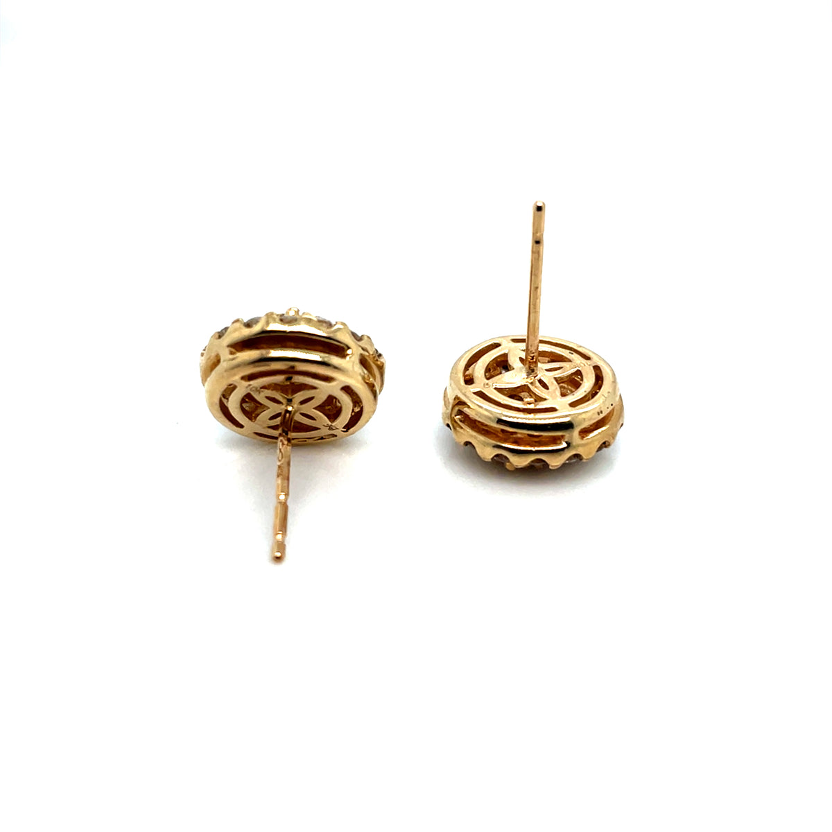 14k Yellow Gold 1.3 CT TW Diamonds Earrings
