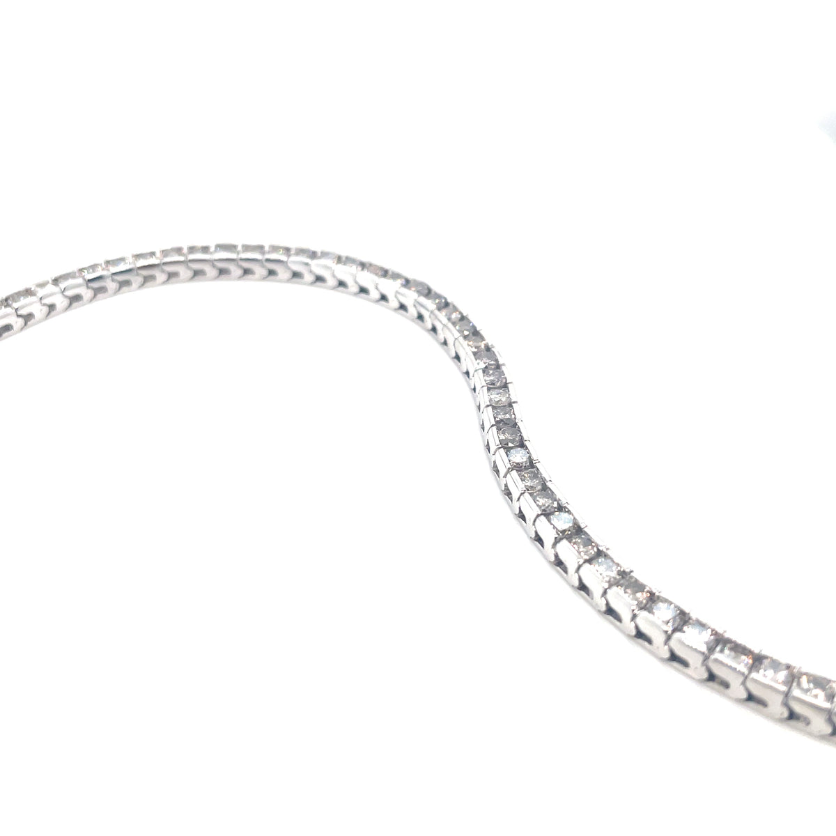 14k White Gold 3.92 CT TW Diamonds Bracelet