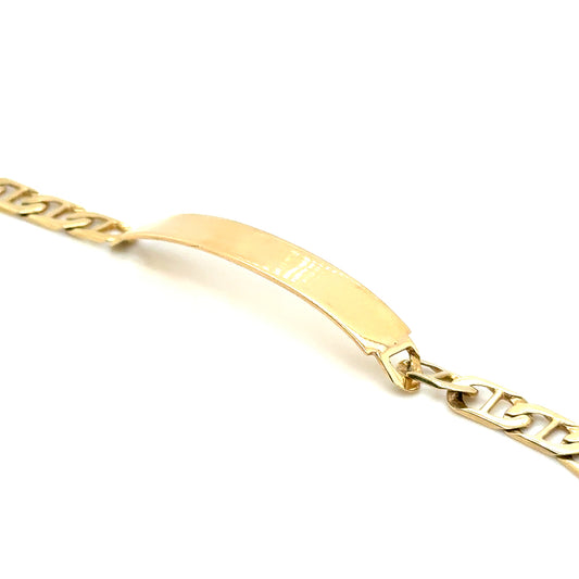 New 14k Yellow Gold Men’s Cuban Curb Bracelet