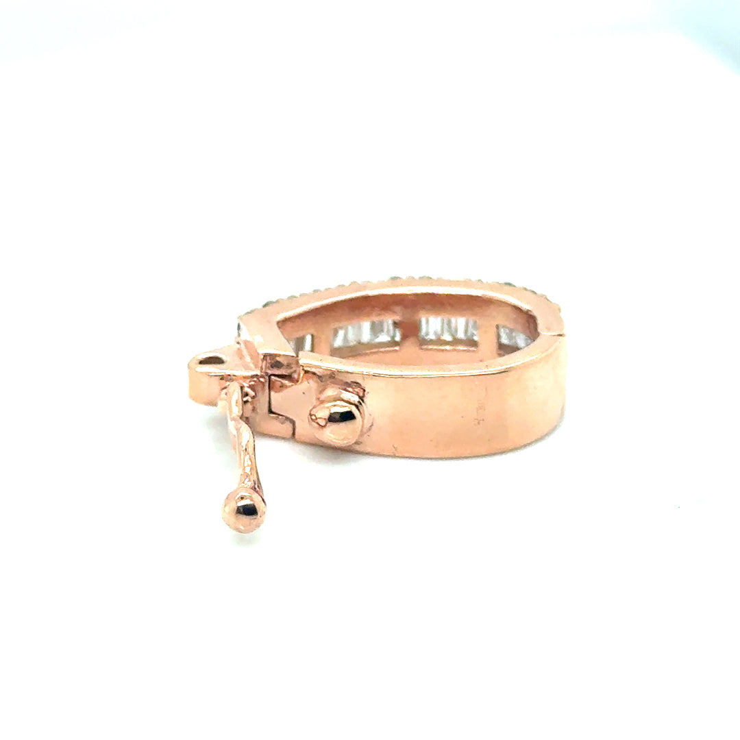 New 14k Rose Gold 1.60 CT TW Diamond Bail for Pendant