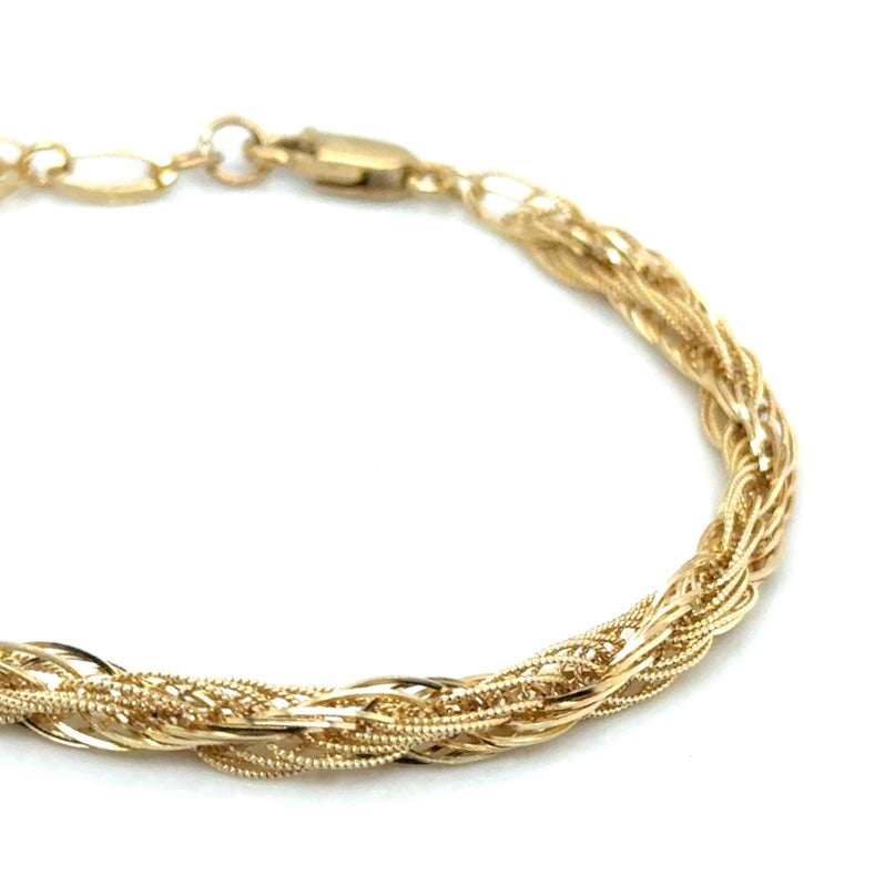 New 14k Yellow Gold Bracelet