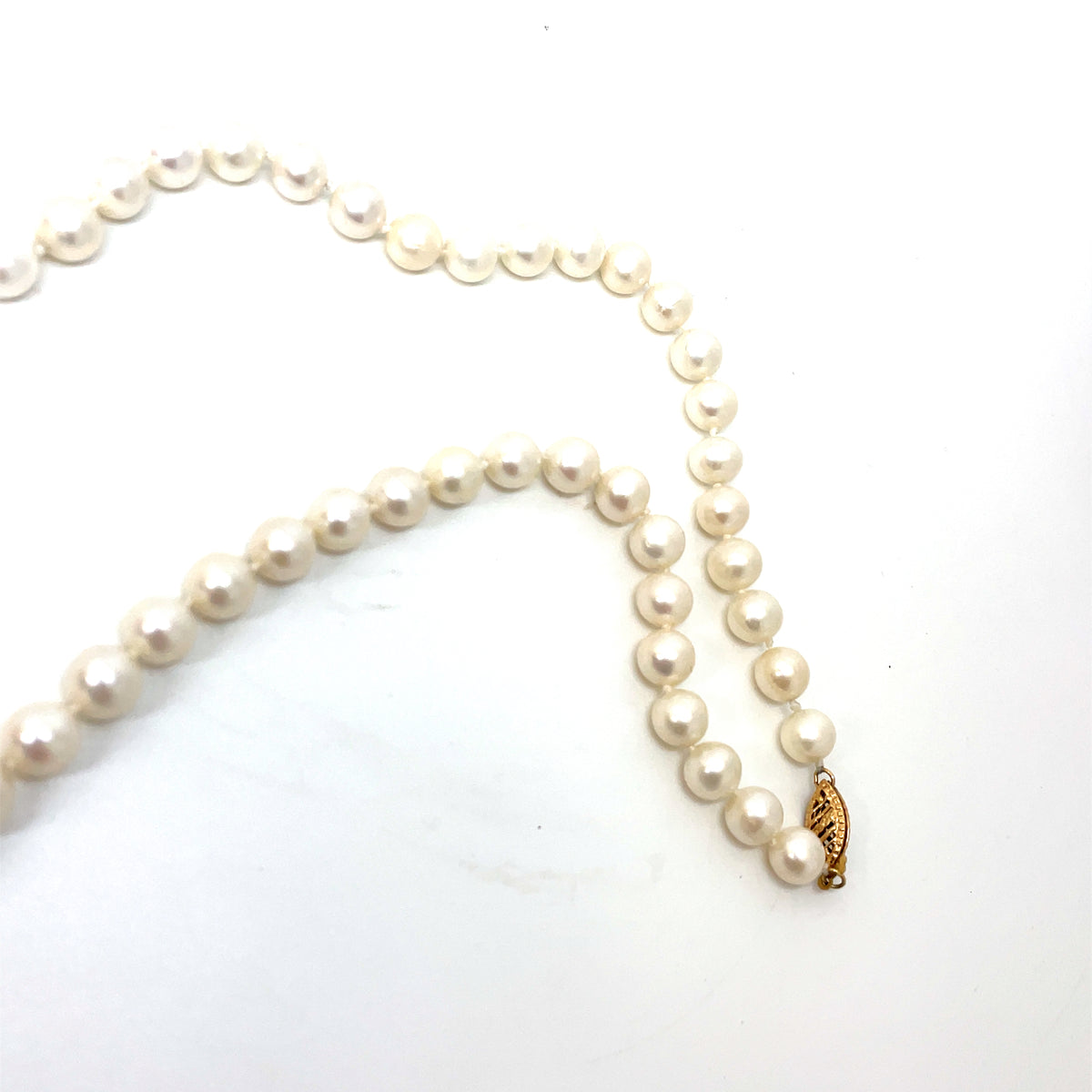 14k Yellow Gold Fresh Water Pearls Necklace