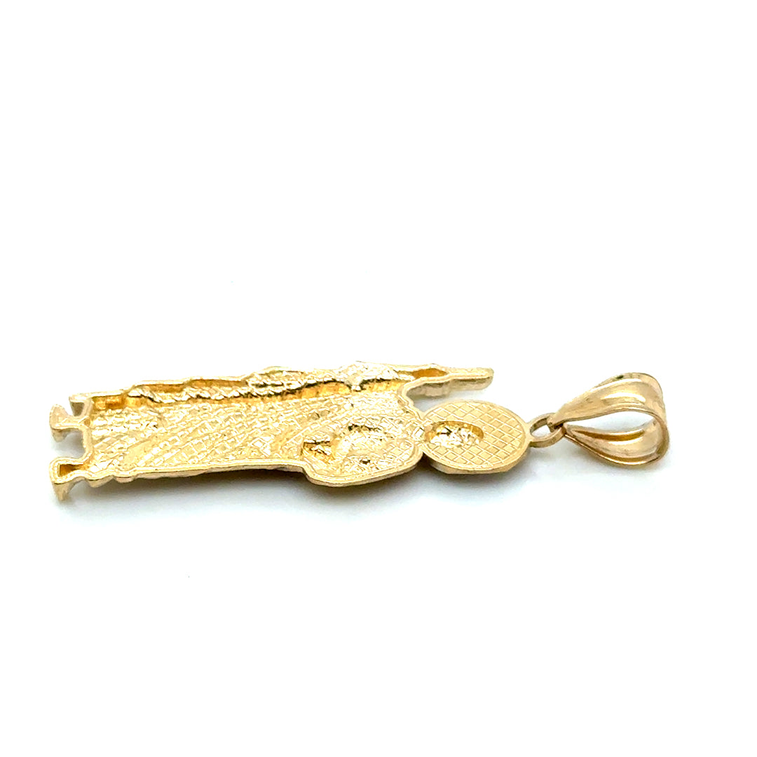 New 14k Yellow Gold San Judas Pendant