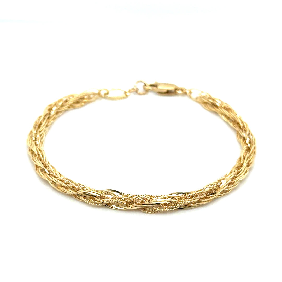 New 14k Yellow Gold Bracelet