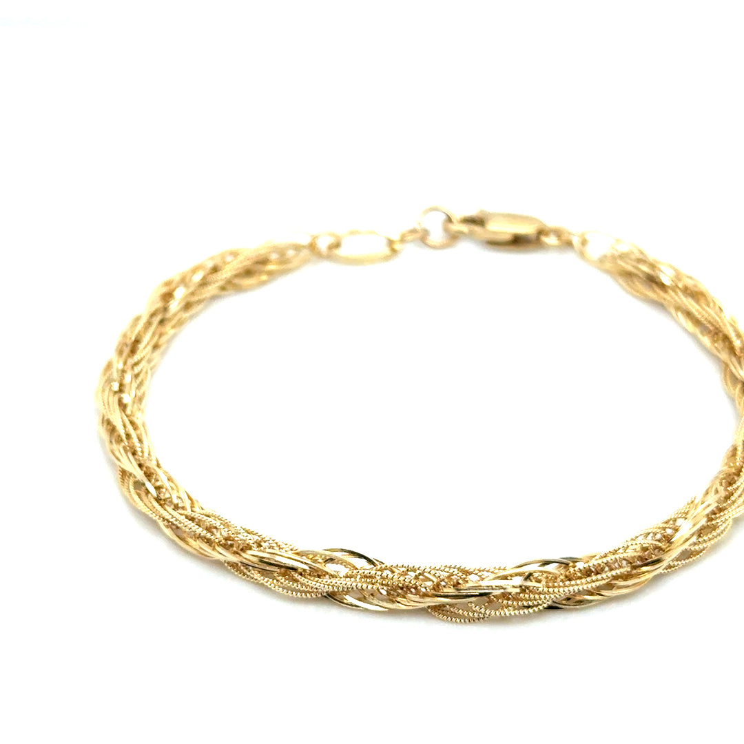 New 14k Yellow Gold Bracelet