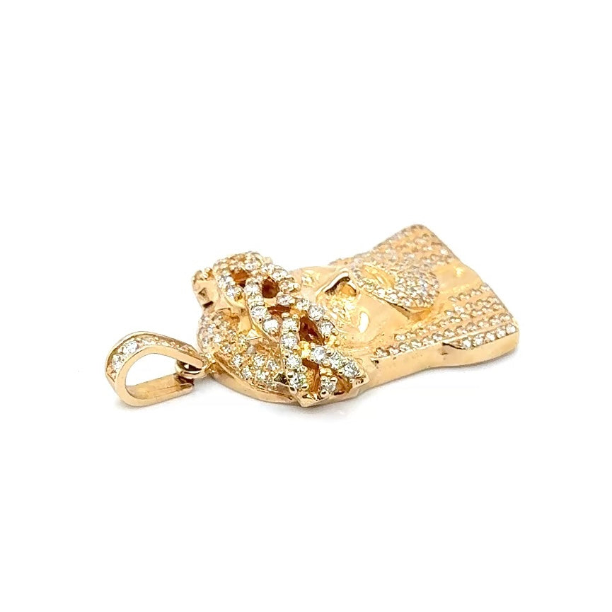 14k Yellow Gold 2.55 CT TW Diamonds Pendant