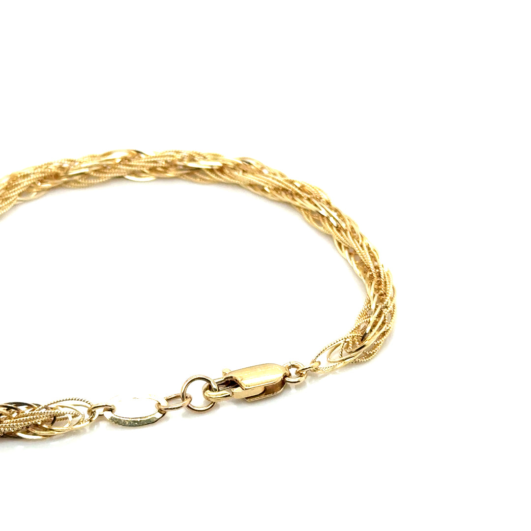 New 14k Yellow Gold Bracelet