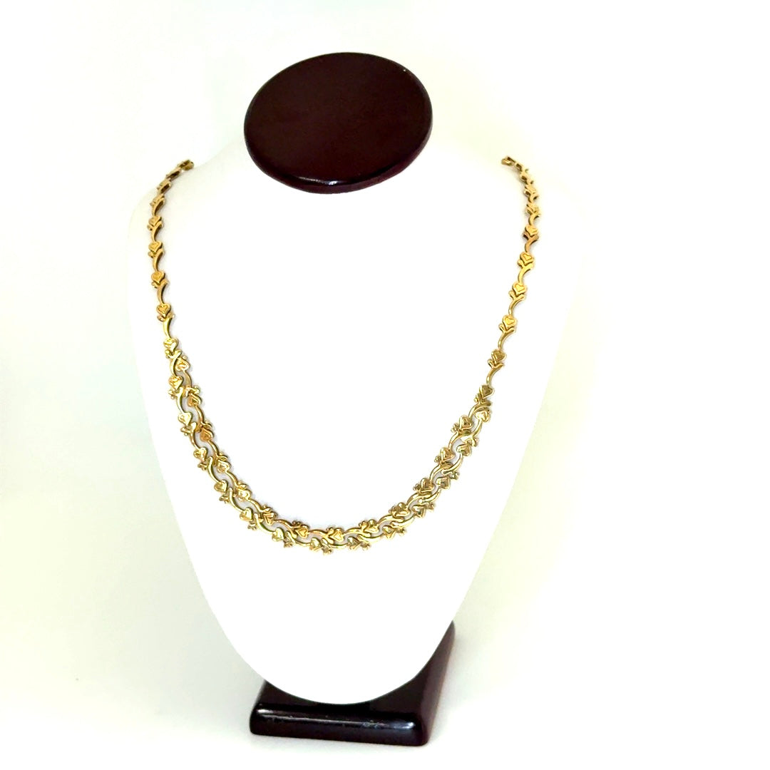 14k Yellow Gold Heart Necklace