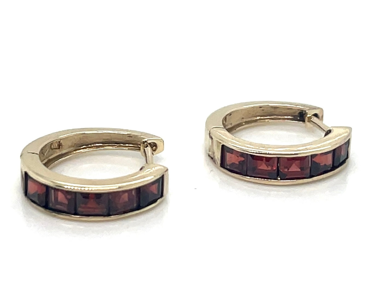 Garnet Stone Earrings
