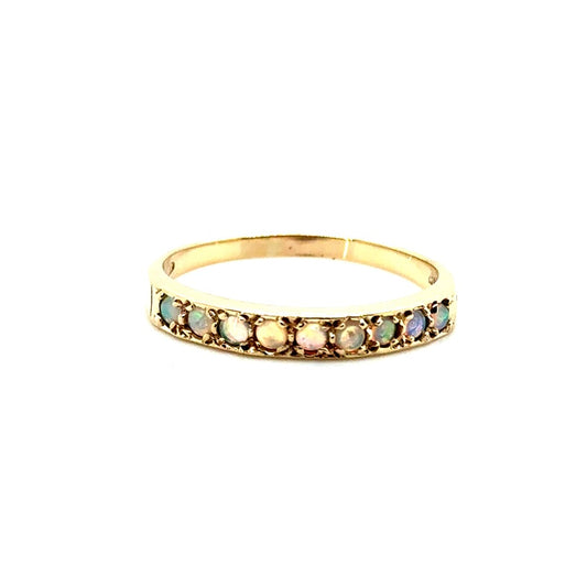 New 9k Yellow Gold Australian Opal Ring