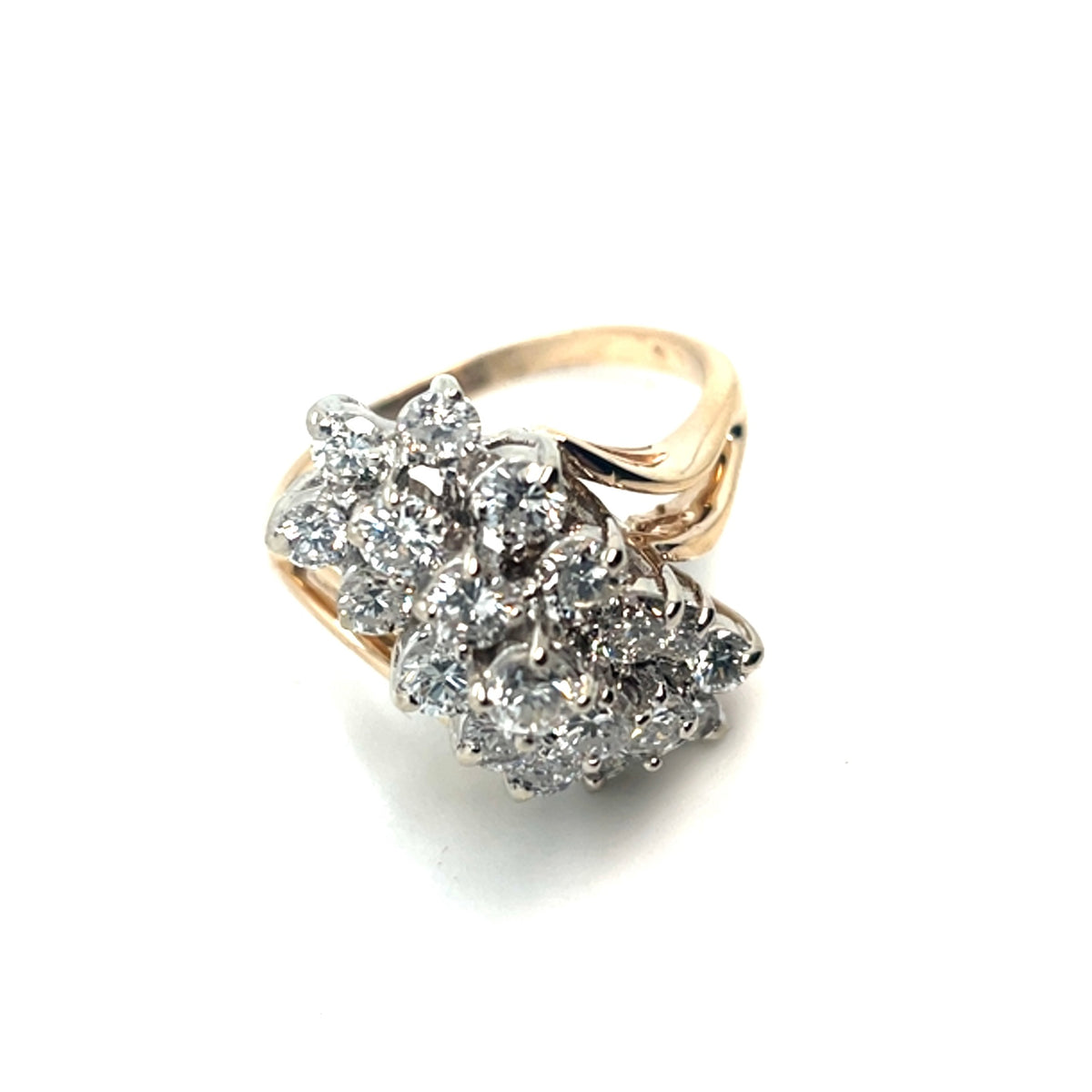 14k Yellow Gold Diamonds 1.6 CT TW Ring