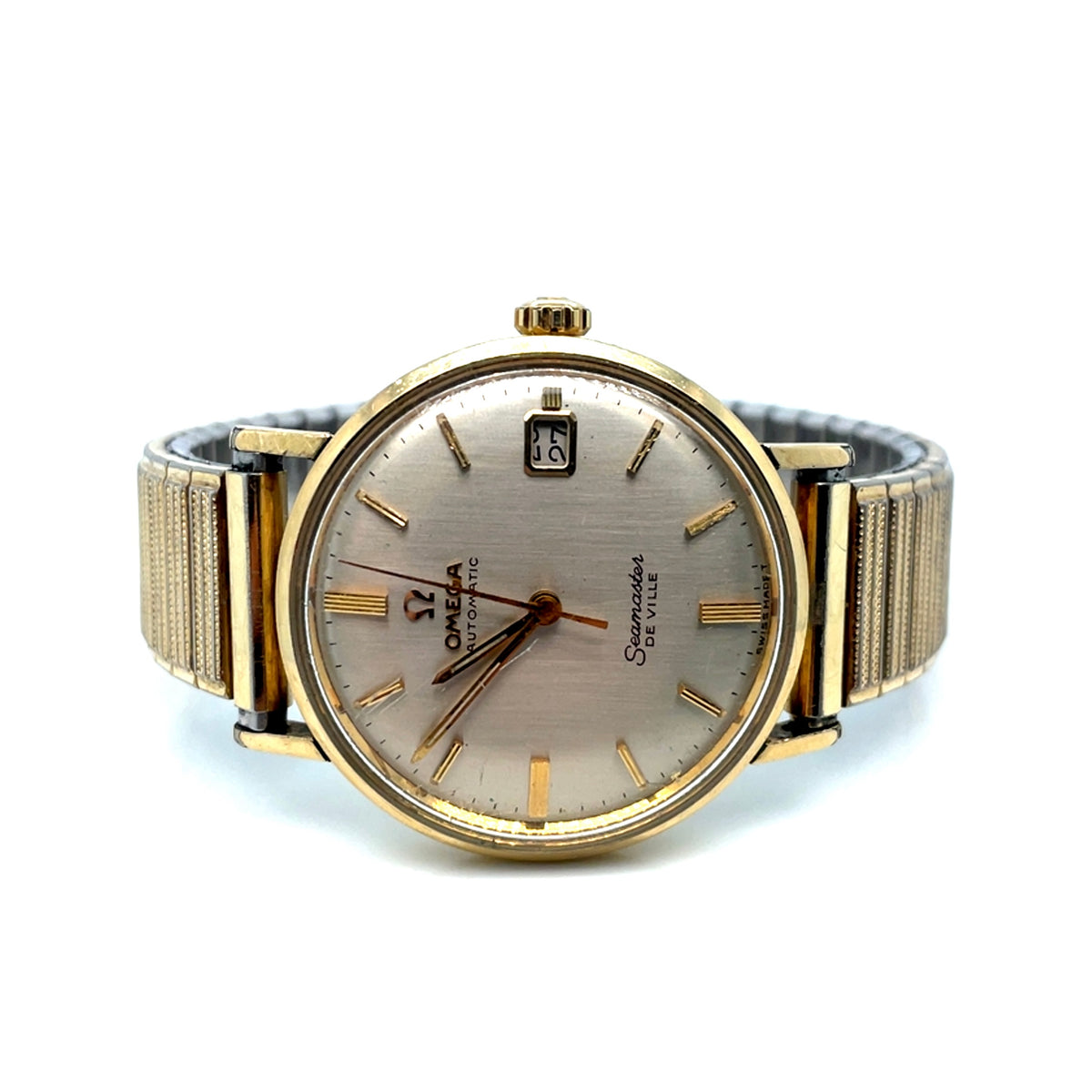 14k Gold Plated Authentic Vintage Omega Seamaster DeVille Men’s Watch