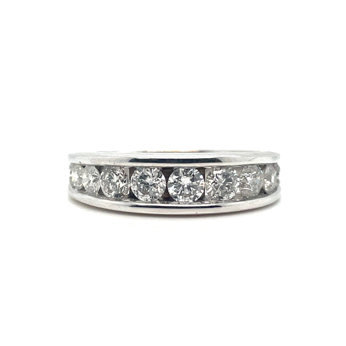 14k White Gold Engagement and Wedding Band 3.70 CT TW Diamonds Rings