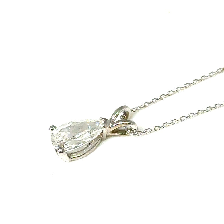 New 14k Yellow Gold 0.75 CT TW Diamond Pendant