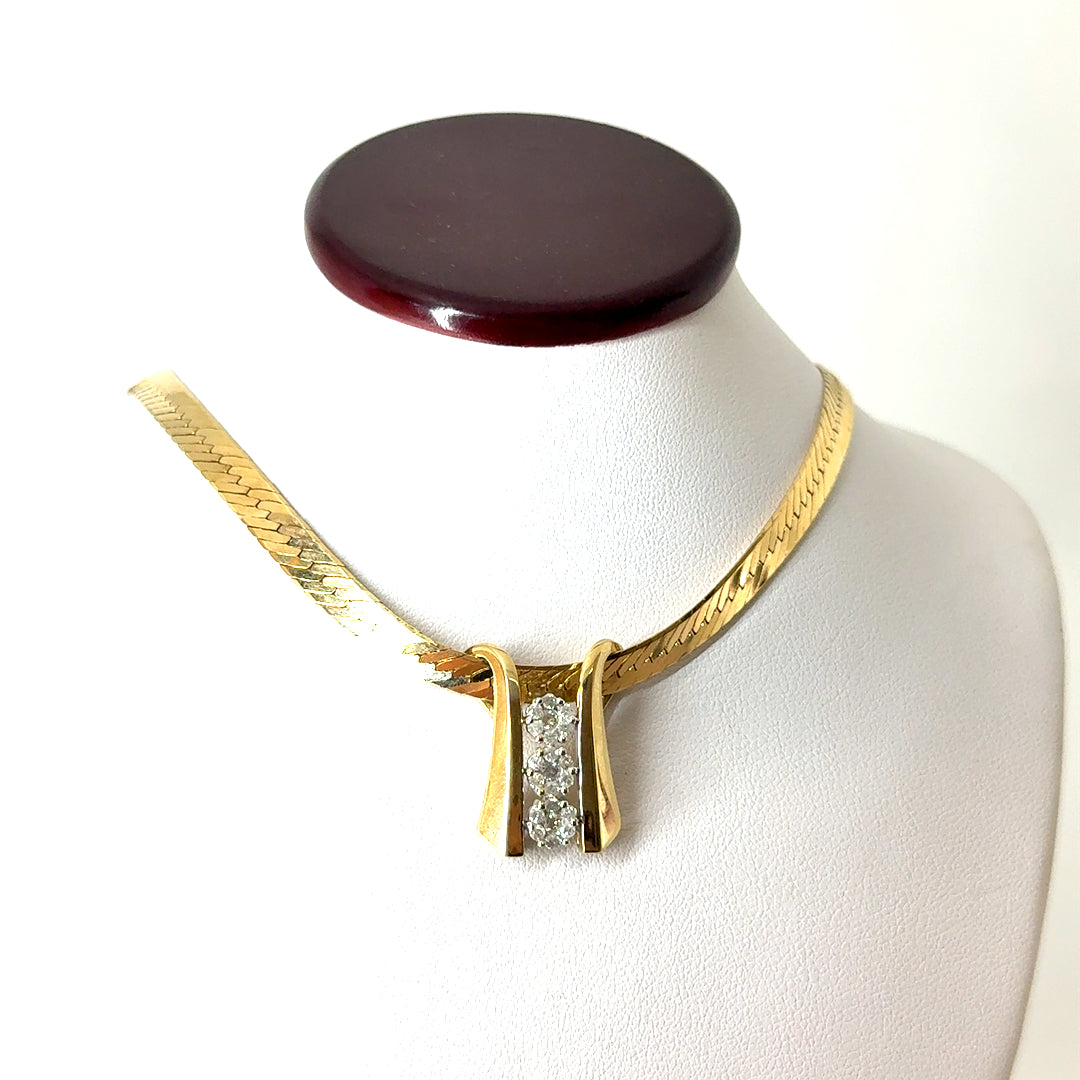 10k Yellow Gold 0.30 CT TW Diamond Pendant