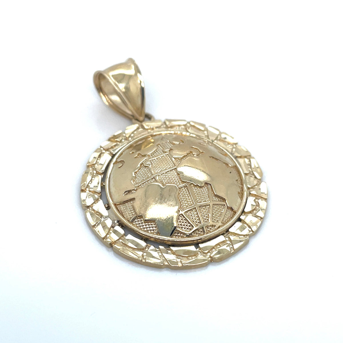 10k Yellow Gold Globe Pendant