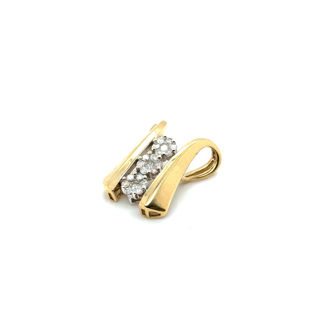 10k Yellow Gold 0.30 CT TW Diamond Pendant