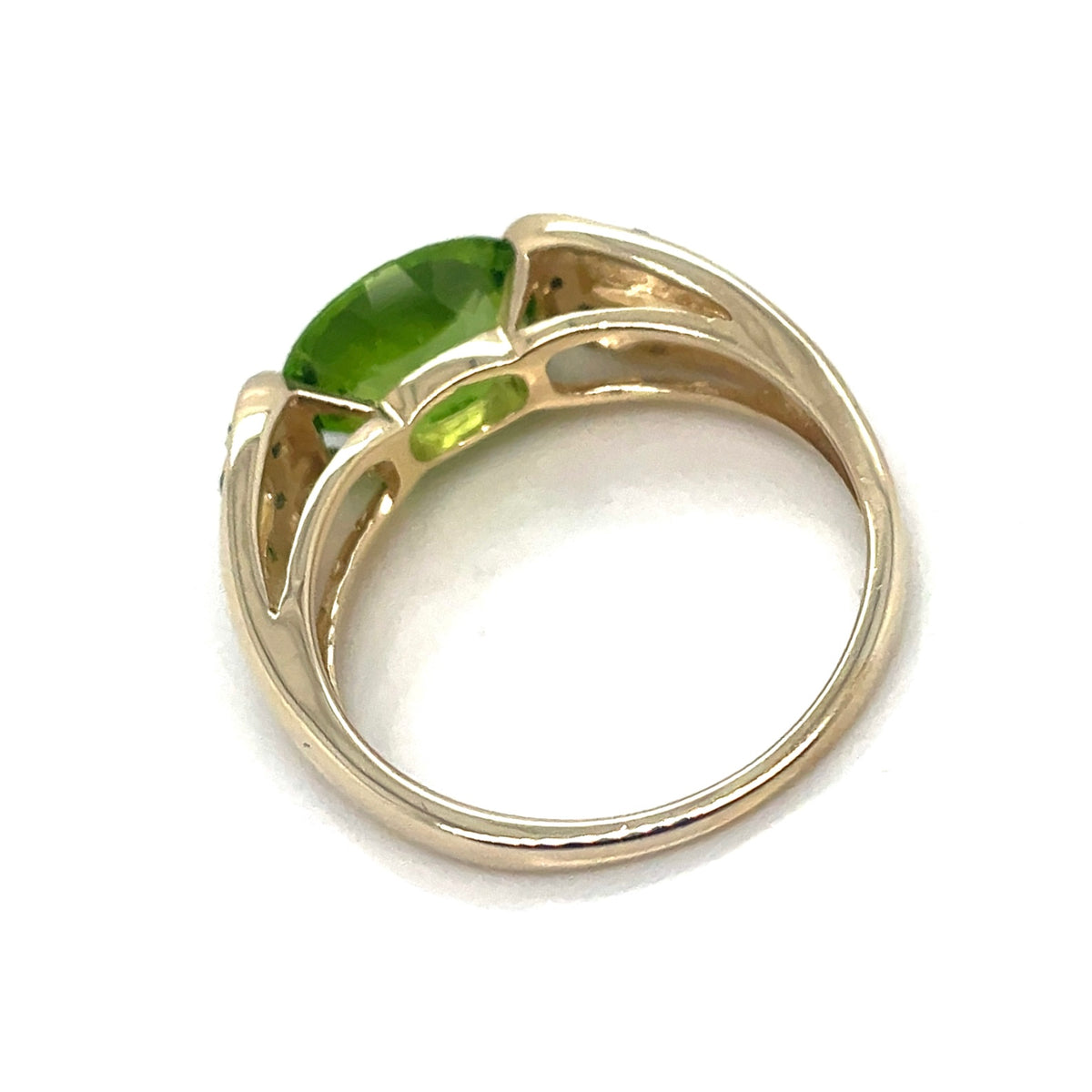 14k Yellow Gold Peridot Ring