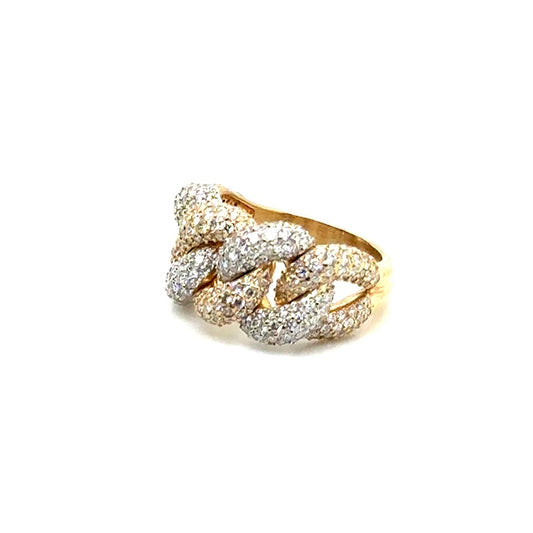 14k White and Yellow Gold 6 CT TW Diamonds Men’s Ring
