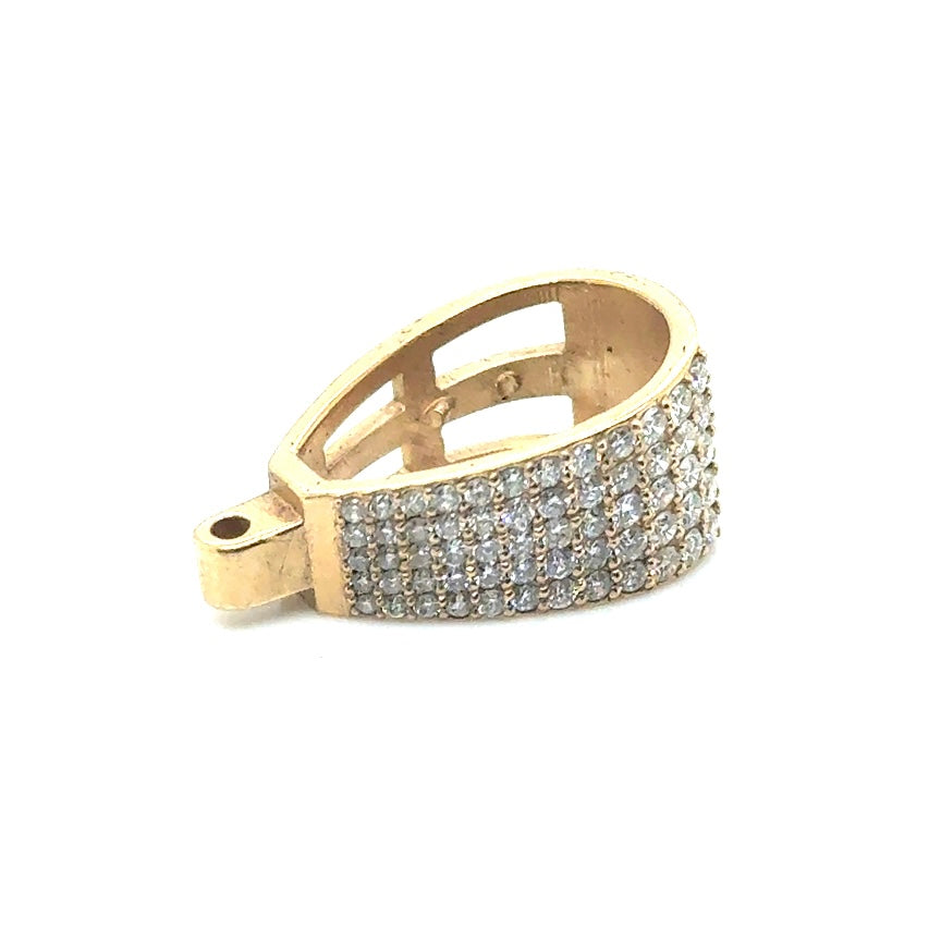 New 14k Yellow Gold 0.80 CT TW Lab Grown Diamond Bail