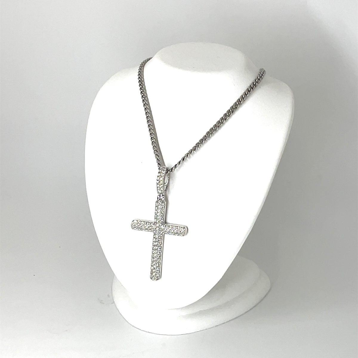 14k White Gold Diamonds 2.30 CT TW Pendant