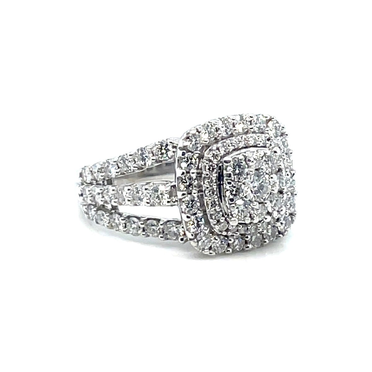 14k White Gold Engagement Diamond 2.25 CT TW Ring