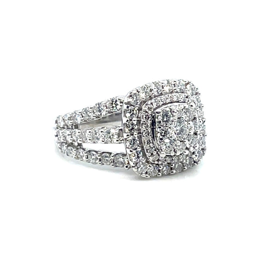 14k White Gold Engagement Diamond 2.25 CT TW Ring