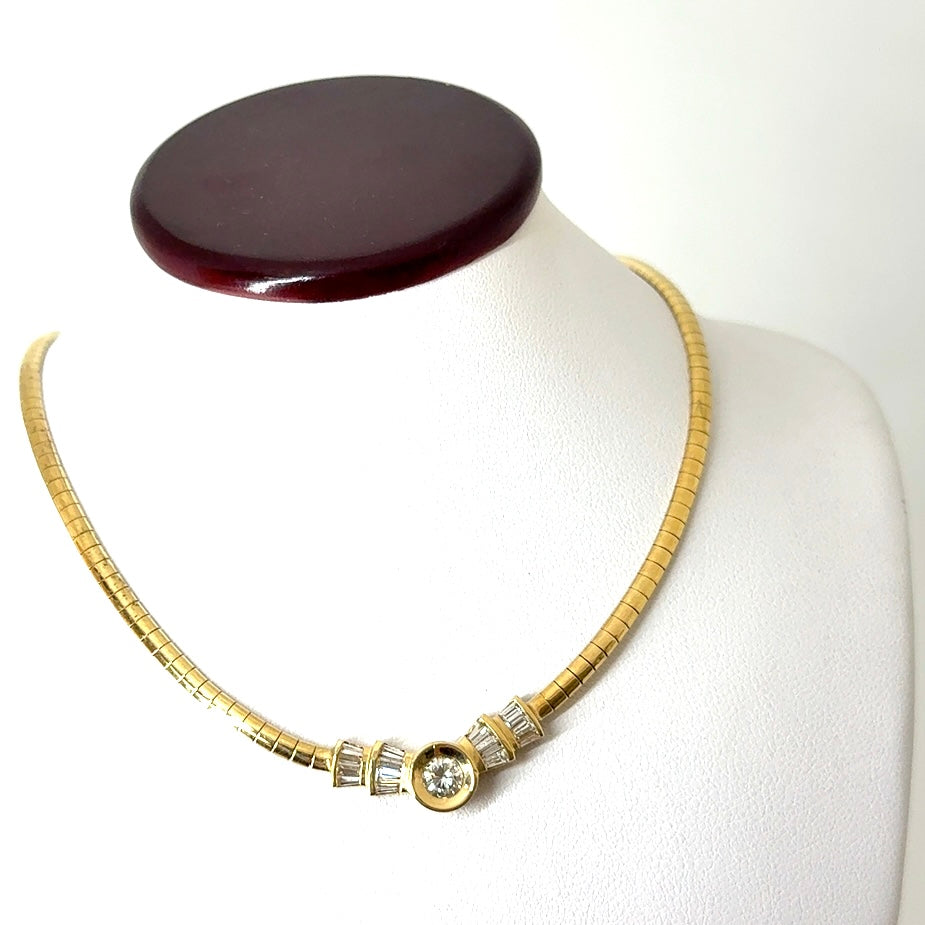 14k Yellow Gold 0.75 CT TW Diamond Necklace
