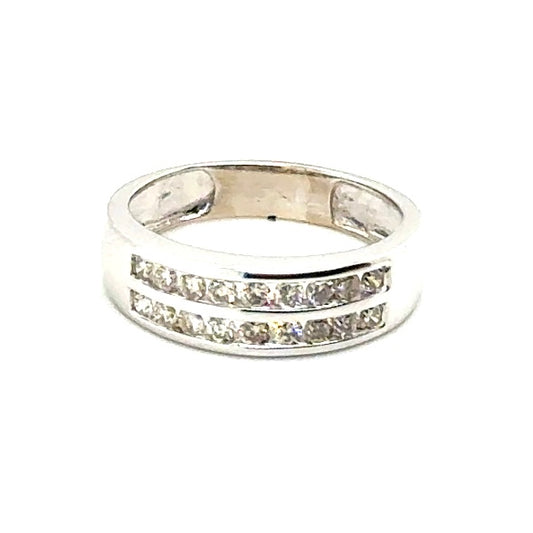 14k White Gold 0.90 CT TW Diamonds Men’s Ring
