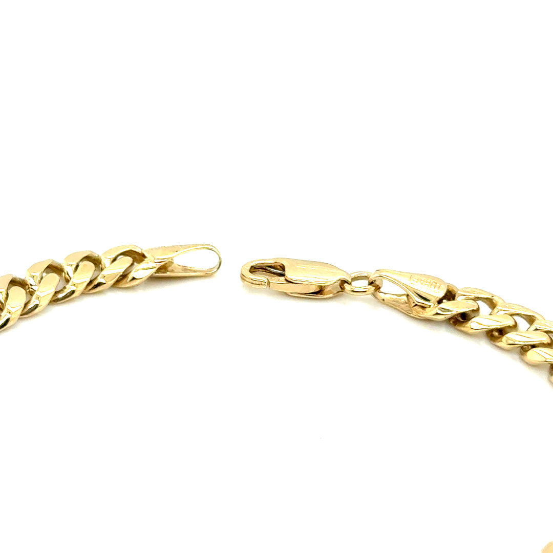 14k Yellow Gold Solid Gold Bracelet