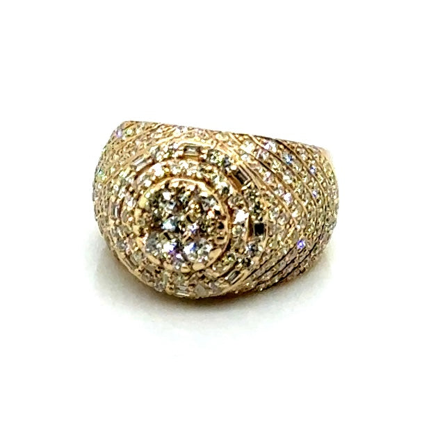 14k Yellow Gold 4.4 CT TW Diamonds Men’s Ring