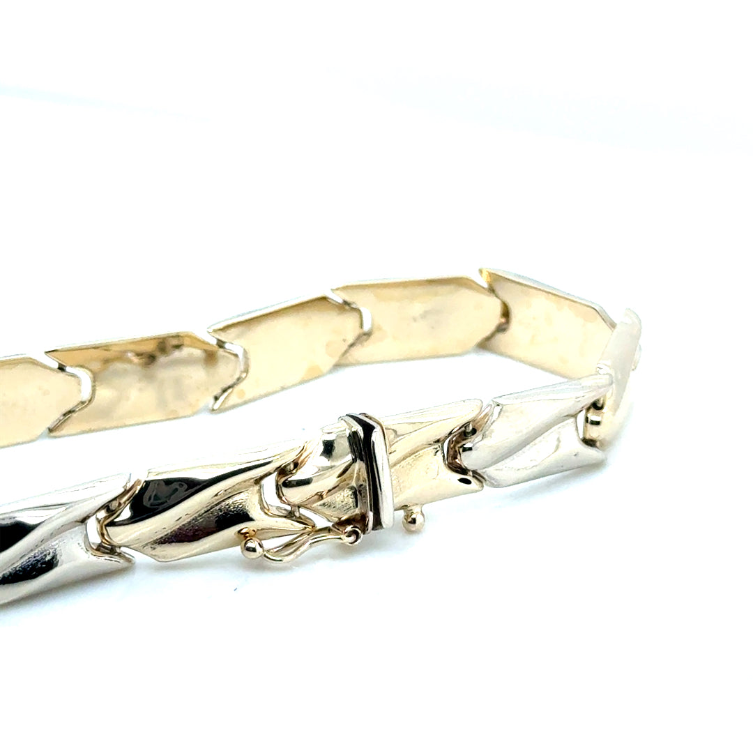 14k White & Yellow Gold Women’s Bracelet