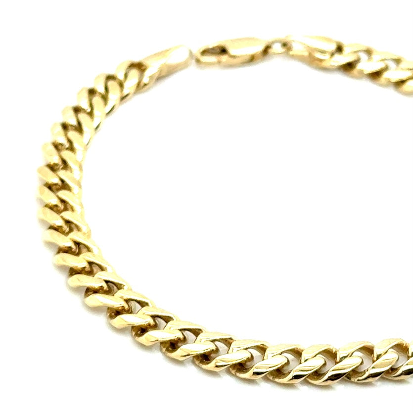 14k Yellow Gold Solid Gold Bracelet