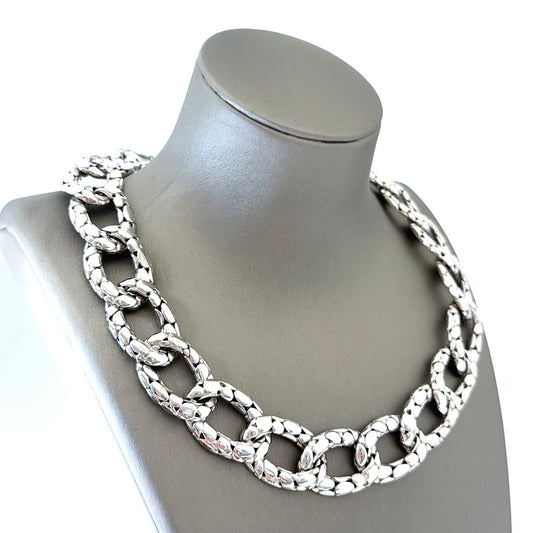 JOHN HARDY Sterling Silver Pebble Dot Kali Chain Link Necklace