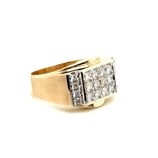 10k Yellow Gold 1 CT TW Diamonds Men’s Ring
