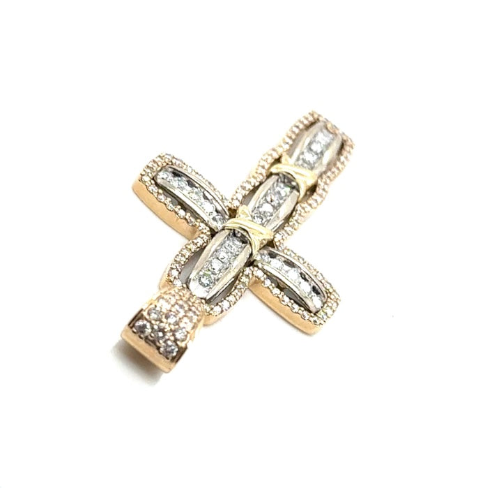 14k Yellow Gold Custom-made 2 CT TW Diamonds Pendant